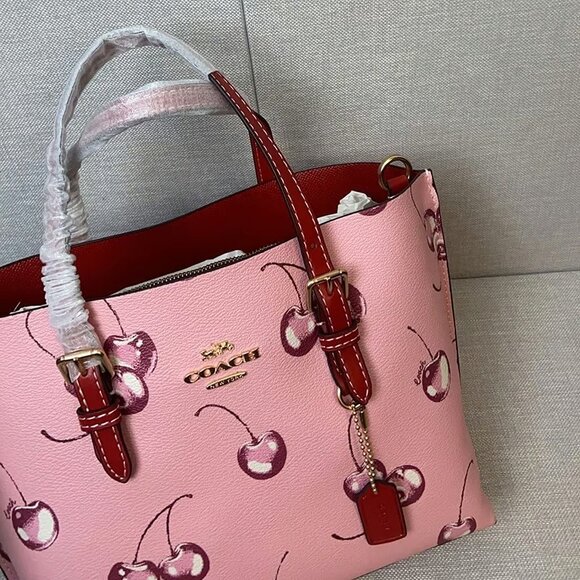 Coach Mollie 25: Cherry Luxury Tote CR293 - Picture 2 of 6